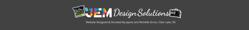 Website Designed & Donated By Jayme and Michelle Gross, Clear Lake, SD